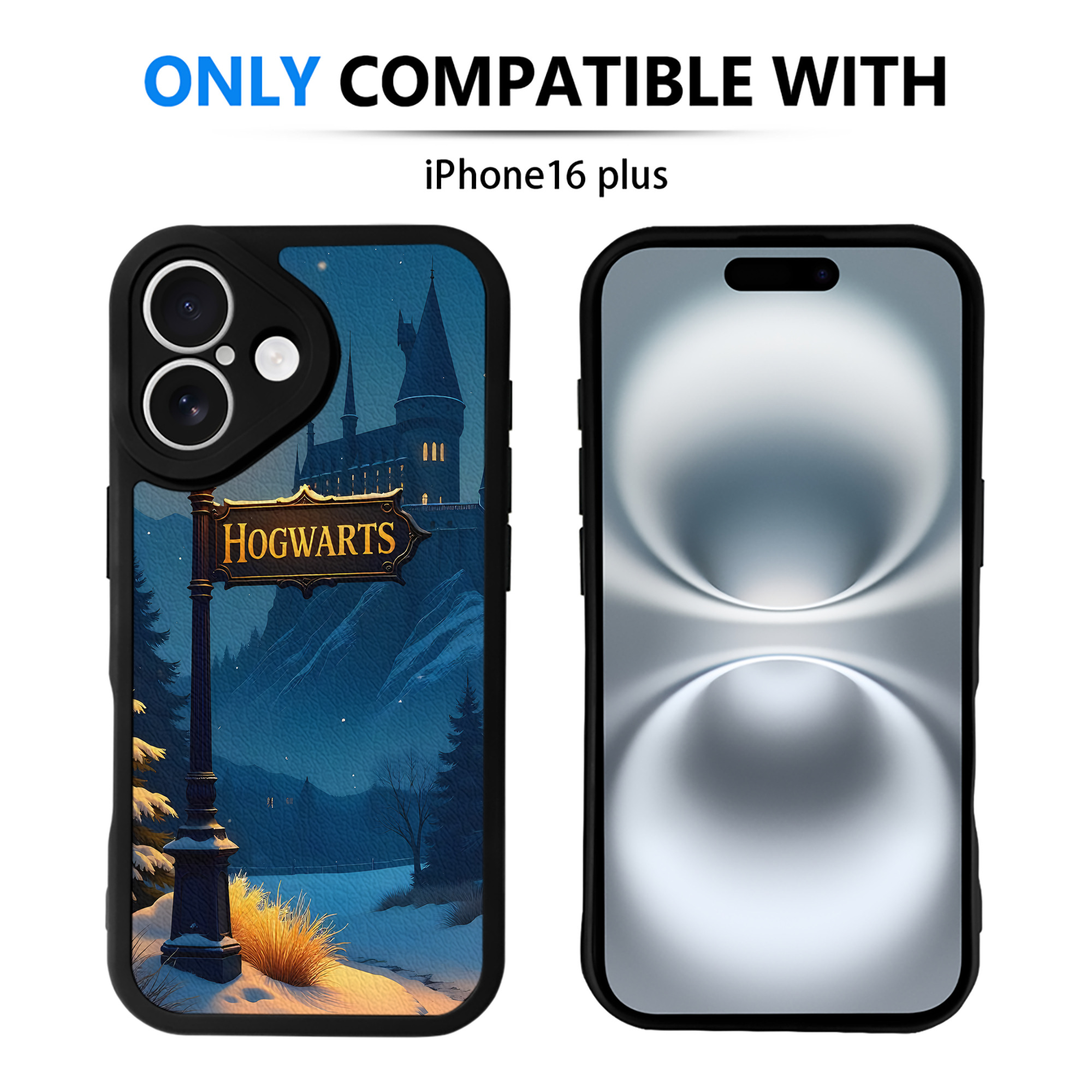 （画像用） Harry Potter ハリー・ポッターシリーズ 【iPhone 16シリーズ対応】シリコンスマホケース（レザー調） 材質：シリコン